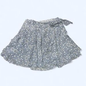 NWT Aerie Blue and White Patterned  Skirt